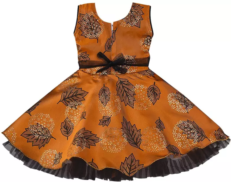 Yellow satin stitched    dress