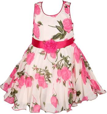 Pink Cotton  stitched    dress 1