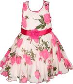 Pink Cotton  stitched    dress