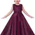 Purple Cotton  stitched    dress