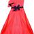 Multicolor satin stitched    dress