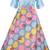 blue satin stitched    dress
