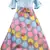 blue satin stitched    dress