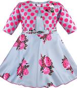 Pink satin stitched    dress