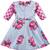 Pink satin stitched    dress