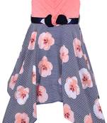 Pink satin stitched    dress