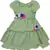 Green Georgette stitched    dress