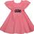 Pink satin stitched    dress