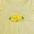 Yellow satin stitched    dress