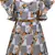 Grey satin stitched    dress