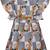Grey satin stitched    dress