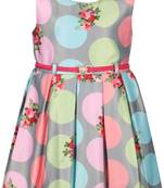 Green satin stitched    dress