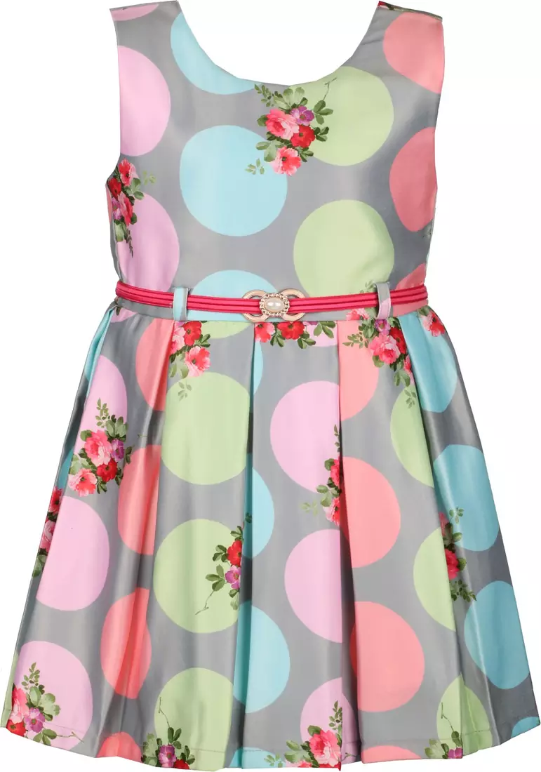 Green satin stitched    dress