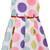 Multicolor satin stitched    dress
