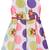 Multicolor satin stitched    dress
