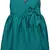 Green satin stitched    dress