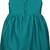Green satin stitched    dress