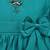 Green satin stitched    dress