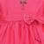 Pink satin stitched    dress