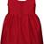 Red satin stitched    dress