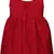 Red satin stitched    dress