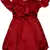 Maroon satin stitched    dress