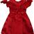 Maroon satin stitched    dress