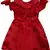 Maroon satin stitched    dress