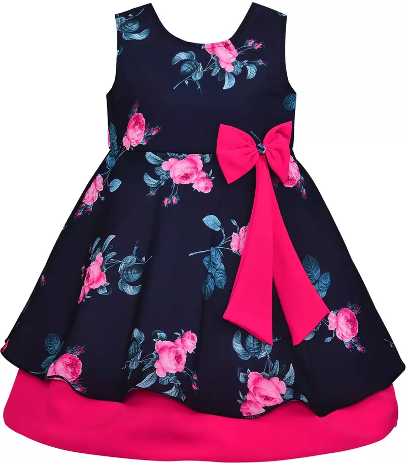 Pink satin stitched    dress