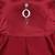 Maroon satin stitched    dress