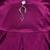 Purple satin stitched    dress