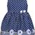 blue satin stitched    dress