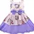 Purple satin stitched    dress