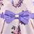 Purple satin stitched    dress