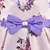 Purple satin stitched    dress