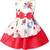 Red satin stitched    dress