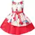 Red satin stitched    dress