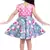 Pink satin stitched    dress