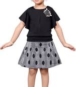 Black satin stitched    dress