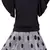 Black satin stitched    dress
