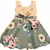 Green satin stitched    dress