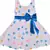 blue Cotton  stitched    dress