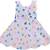 blue Cotton  stitched    dress