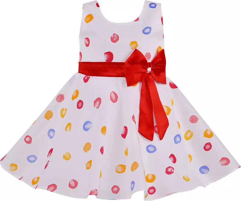 Red Cotton  stitched    dress