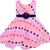 Pink Georgette stitched    dress
