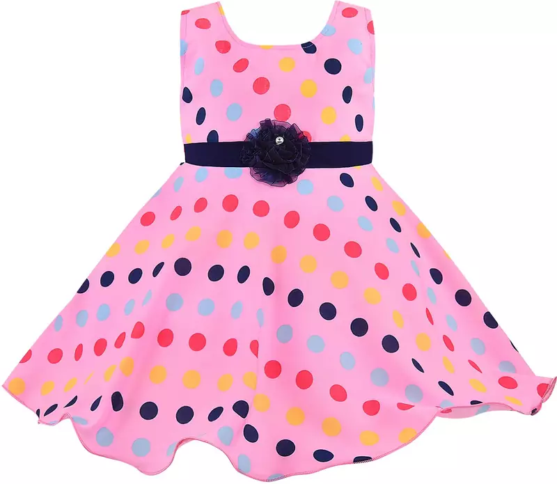 Pink Georgette stitched    dress
