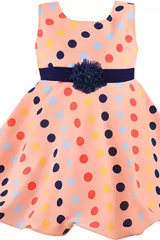Orange Georgette stitched    dress