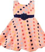 Orange Georgette stitched    dress