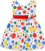 Multicolor satin stitched    dress