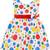 Multicolor satin stitched    dress